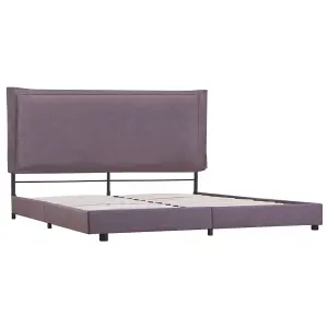 Berkfield Bed Frame Taupe Fabric 150x200 cm 5FT King Size