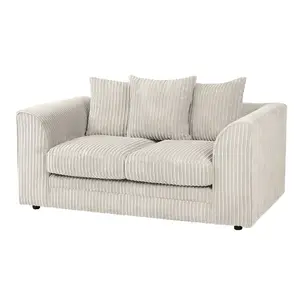 Lennox Cream Jumbo Cord  2 Seater Sofa