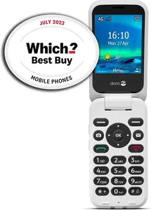 SIM Free Doro 6820 Mobile Phone - Black & White