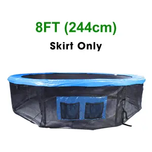 SunDaze Trampoline Base Skirt 8FT Safety Enclosure Surrounds Net Outdoor (244cm)