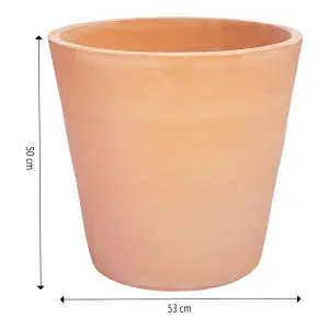 Verve Matt White washed White washed Terracotta Plant pot (Dia) 53cm, (H)50cm, 98L