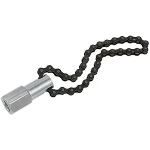 1/2" Sq Drive Oil Filter Chain Wrench - 135mm Capacity - Heavy Duty Chain