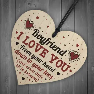 Red Ocean Boyfriend I Love You Plaque Funny Valentines Gift For Him Valentines Anniversary Gift For Boyfriend