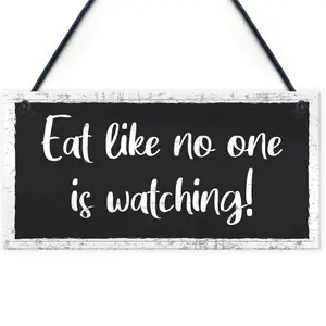 Shabby Chic Sign Funny Kitchen Plaque Hanging Wall Sign Home Decor Family Gift