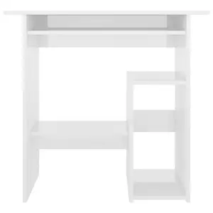 Desk Engineered Wood High Gloss White / Writing Desk