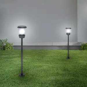 Luminosa Elaine Outdoor Bollard Urban grey, IP54