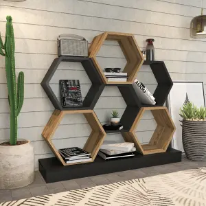 Decorotika Cicek Hexagonal Bookshelf