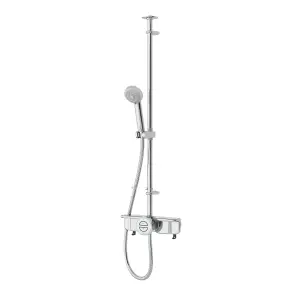 Aqualisa Smart Link Retrofit Chrome effect Rear fed High or low pressure Digital Exposed valve Adjustable HP/Combi Shower