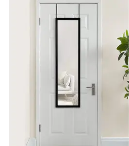 Over the Door Full Length Mirror - Black