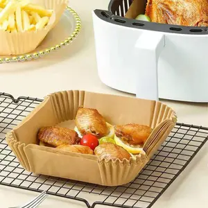 SQ Professional 50PC Air Fryer Liners Square - 20 x 20 x 4.5cm