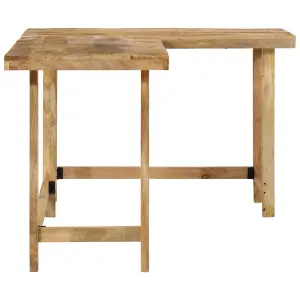 Berkfield Desk 165x110x75 cm Solid Wood Mango