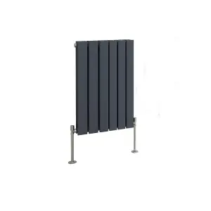 Right Radiators 600x408 mm Horizontal Double Flat Panel Designer Radiator Anthracite