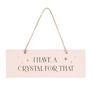 Something Different I Have A Crystal For That Hanging Sign Pink/Black (One Size)