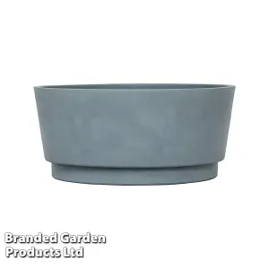 Caesar Concrete Effect Bowl Planter 34.5cm Diameter for Garden Outdoor Patio Grey Small (x1)