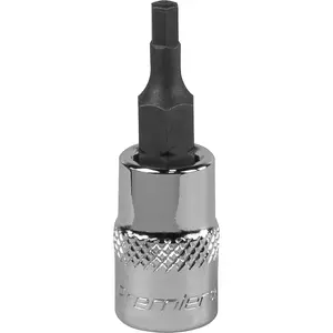 3mm Chrome Vanadium Forged Hex Socket Bit - Durable 1/4" Square Drive Tool