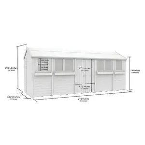 DIY Sheds 6x18 Apex Summer Shed