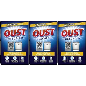 Oust Dishwasher & Washing Machine Descaler (2 Sachets) (Pack of 3)