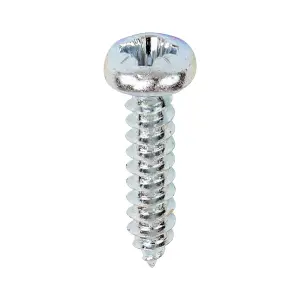 Timco - Self-Tapping Screws - PZ - Pan - Zinc (Size 6 x 5/8 - 200 Pieces)