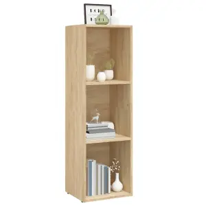 Berkfield Book Cabinet/TV Cabinet Sonoma Oak 36x30x114 cm Engineered Wood