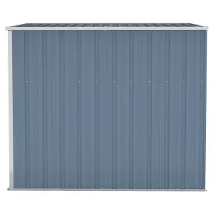 Berkfield Wall-mounted Garden Shed Grey 118x194x178 cm Galvanised Steel