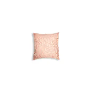 Blaseio Malmo Jacquard Geometric Square Scatter Cushion with Filling Spice