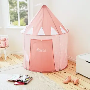 Pink Kids Tent, Starry Pink Princess Pop Up Play Tent For Kids with Carry Bag