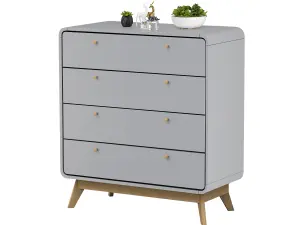 Loft24 Cassie Chest with 4 Drawers Grey