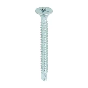 TIMCO Drywall Self-Drilling Bugle Head Silver Screws - 3.5 x 38