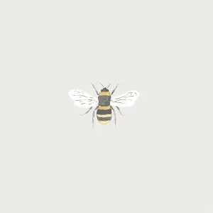 Sophie Allport Natural Bees Pearl effect Embossed Wallpaper