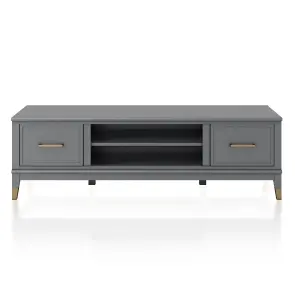 Westerleigh TV-Stand with Doors in Graphite Grey