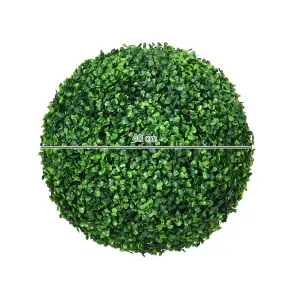 HOMCOM Set of 2 Artificial Topiary Balls Indoor Outdoor Faux Boxwood Balls