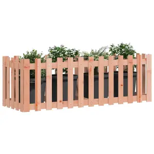 Berkfield Garden Raised Bed with Fence Design 150x50x50 cm Solid Wood Douglas