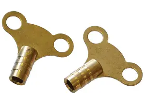 Faithfull  Radiator Keys - Brass (Pack of 2) FAIRADKEY