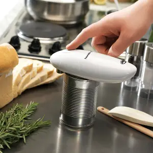 JML - Hands Free Can Opener Electric can and tin opener for clean, fast, and effortless can opening