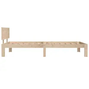 Berkfield Bed Frame Solid Wood Pine 100x200 cm