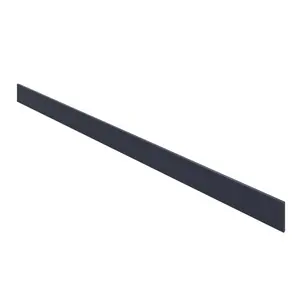 GoodHome Garcinia Navy blue Square edge Matt Navy blue Plinth, (L)2400mm