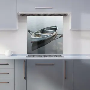 Boat On The Lake Kitchen Splashback