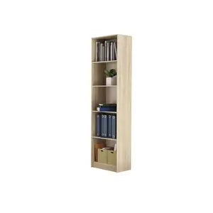 Albee Bookcase Natural / (5 Shelves) 182 cm H x 80 cm W x 32 cm D