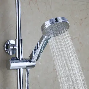 Flora 3 Way Round Concealed Thermostatic Mixer Valve Bath Filler Hand Shower