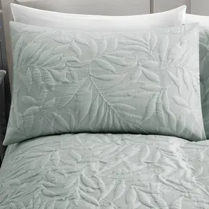 Zaragoza Green Microfibre Duvet Cover Set Super King - 2 Standard Pillowcases