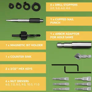 BLOSTM 246PC Combination Drill Bit Set