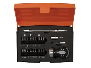 Bahco 808050S-22 808050S-22 Stubby Ratchet Screwdriver Set 22 Piece BAH808050S22