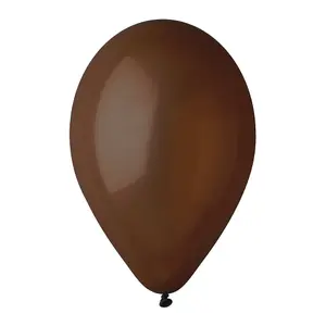 Globos Latex Balloons (Pack of 100) Brown (One Size)