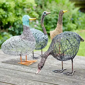 Guska the Standing Duck Wire Garden Ornament