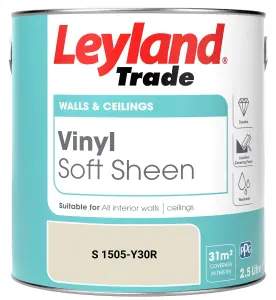 Leyland Trade Vinyl Soft Sheen Walls & Ceilings Emulsion Paint (S 1505-Y30R) - 2.5L