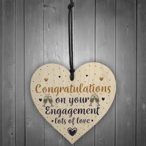 Red Ocean Wedding Engagement Gift Congratulations Mr  Mrs Couple Handmade Wooden Heart Plaque Gift Keepsake