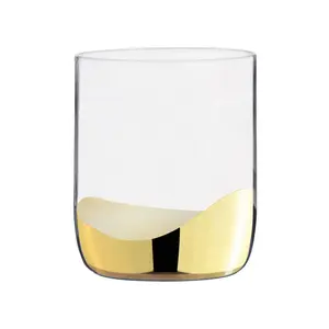 Wave DOF Tumblers (Set of 2) Gold/Clear