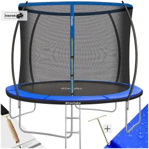 Trampoline Jumpy - tear resistant mat, safety net, padded edges, entry ladder - 305 cm