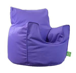 Cotton Twill Purple Lilac Bean Bag Arm Chair Toddler Size