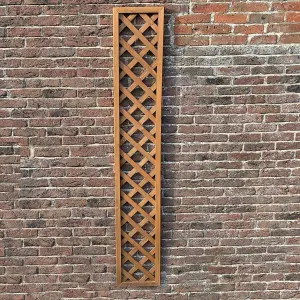 Set of 5 Wooden Framed Square Trellis Panels (180cm x 30cm)